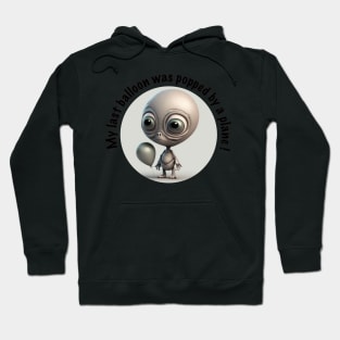 UFO Alien and balloon Hoodie